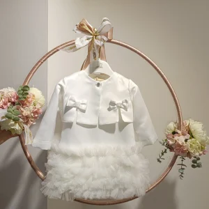 Abito cerimonia bianco Illiana