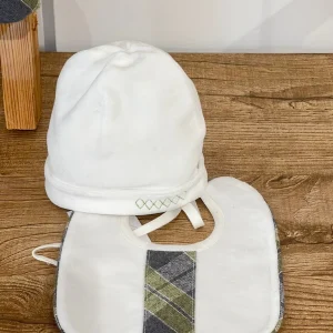 Set Cappello e Bavetta Neonato Sartoria dei piccoli LR364