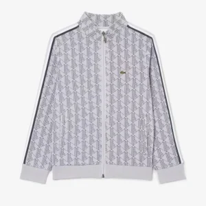 Lacoste Felpa unisex a collo alto con zip e monogramma