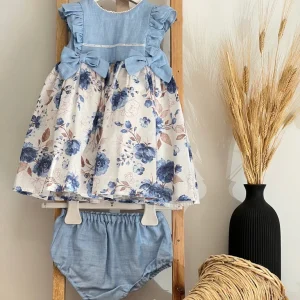 Vestitino Bimba in cotone Chicchi Volanti BRF04