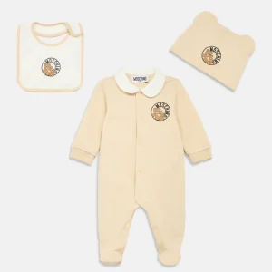 Moschino Baby set tutina + cappello + bavaglino