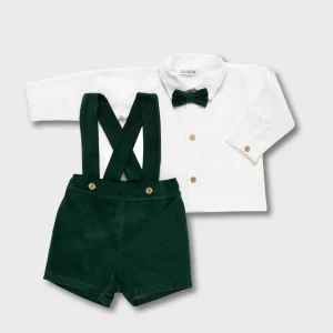 completino neonato salopette velluto