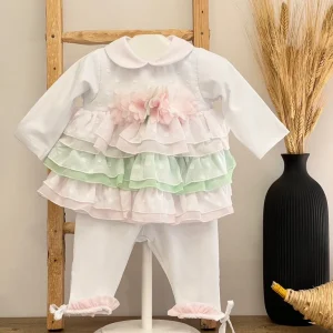 Completino Neonata cotone Sartoria dei piccoli LV308