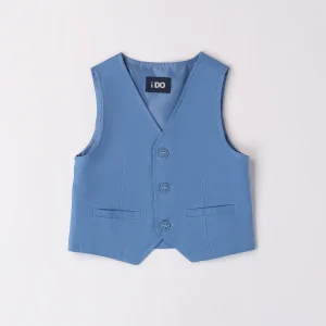 gilet bimbo tessuto