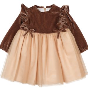 Abito velluto e tulle