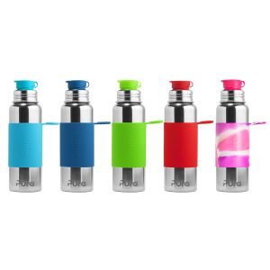 Bottiglia in Acciaio con Tappo Sport in silicone – 850ml