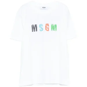 T-shirt mezza manica MSGM