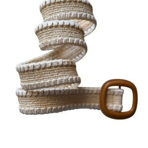 Cintura in rafia elasticizzata