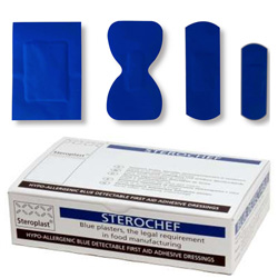 CER049 Cerotti BLU DETECTABLE conf. 100 pz assortiti