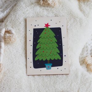 Cartolina In Legno – Christams Tree 2
