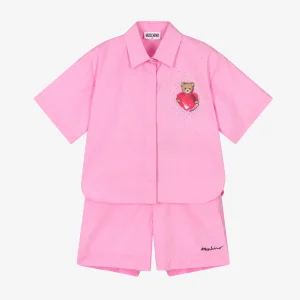 Moschino set camicia Cropped + Short in tessuto