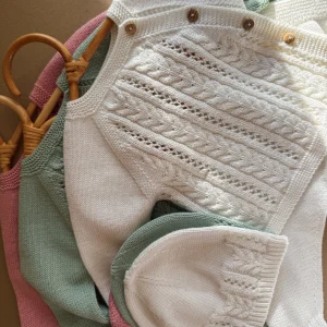 New Completino Treccia a maglia 3 pezzi