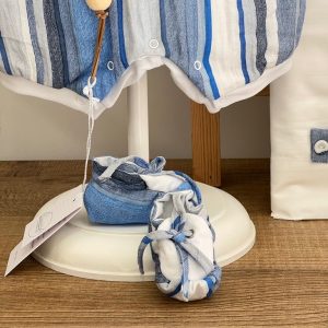 Babbucce Neonato in cotone Sartoria dei piccoli LSC3051