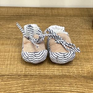 Babbucce Neonato in cotone Sartoria dei piccoli LSC302