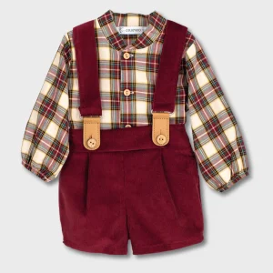 completino neonato tartan