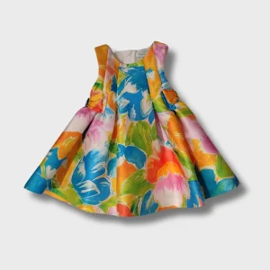 abito in mikado con stampa floerale