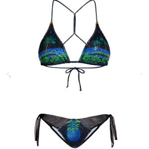 Pin – Up Stars Bikini Paillettes Stampa Hawaii