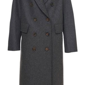 Bazar Deluxe Cappotto Lungo grigio