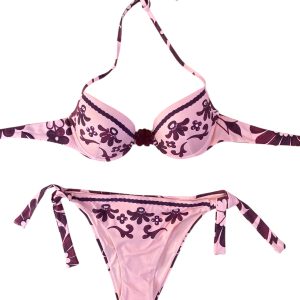 Raffaela D’Angelo bikini Push-Up stampato strass Rosa