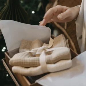 Baby Gift Box - 2 Mussole in Cotone