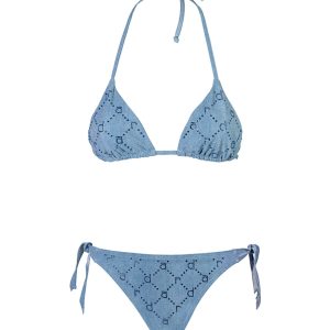 Raffaela D’angelo Bikini Denim + strass
