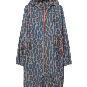 Parka in Nylon tecnico stampa Leo
