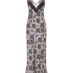 Bazar Deluxe abito lungo sottoveste con pizzo