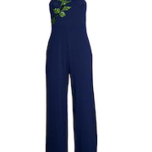 Raffaela D’Angelo Tuta Lycra con fiore di strass