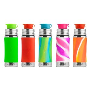 Bottiglia in Acciaio con Tappo Sport in silicone – 325ml