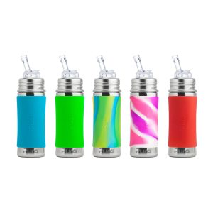 Biberon in Acciaio con Cannuccia in silicone – 325ml