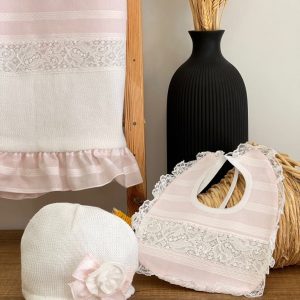 Set Cappello e Bavetta Estivo Sartoria dei piccoli LR313