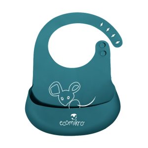 Bavaglino in Silicone con Tasca – Il Topo Mikro
