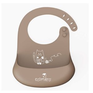 Bavaglino in Silicone con Tasca – Il Gatto