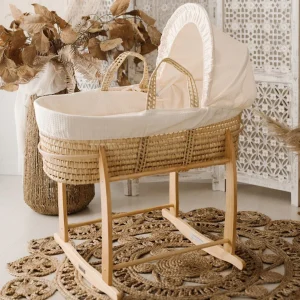 Cesta Portabebè Vintage Crema con Supporto