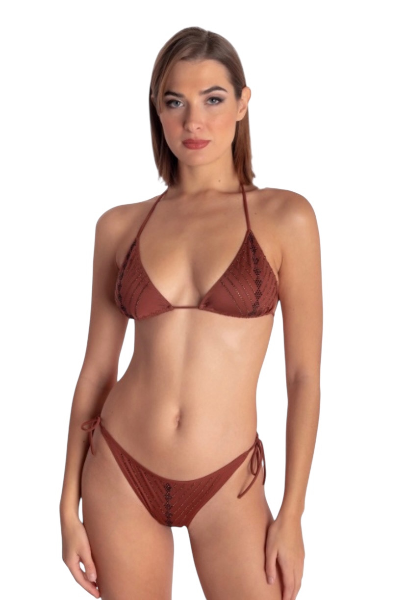 Pin-Up Stars Bikini Triangolo con cristalli