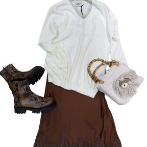 Pink Memories Maglione con Pizzo