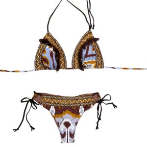 Miss Bikini Luxe Bikini triangolo a brasiliana con passamaneria