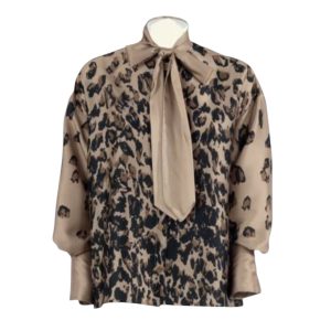 Pink Memories Blusa stampa Leo con fiocco