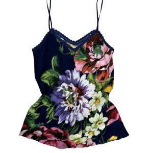 Raffaela D’Angelo Top crepe chine stampa floreale