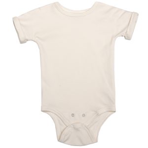 BODY MANICHE CORTE IN COTONE GOTS WOOLY