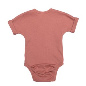 BODY MANICHE CORTE IN COTONE GOTS WOOLY