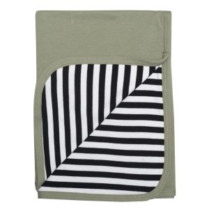 COPERTA DOUBLE FACE IN COTONE GOTS