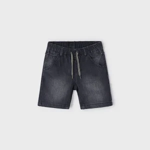 bermuda jeans bimbo nero