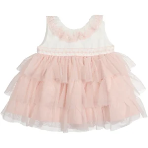Abito in tulle con ricamo