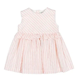 Abito in cotone a righe