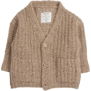 Cardigan in Maglia Naturale