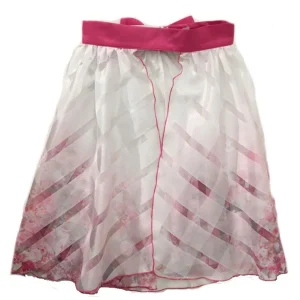 Gonna Bianco/Fiori Fuxia