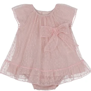 Abito e coulotte tulle rosa