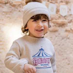 cappello neonato pon pon