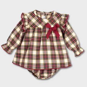 completino neonata tartan